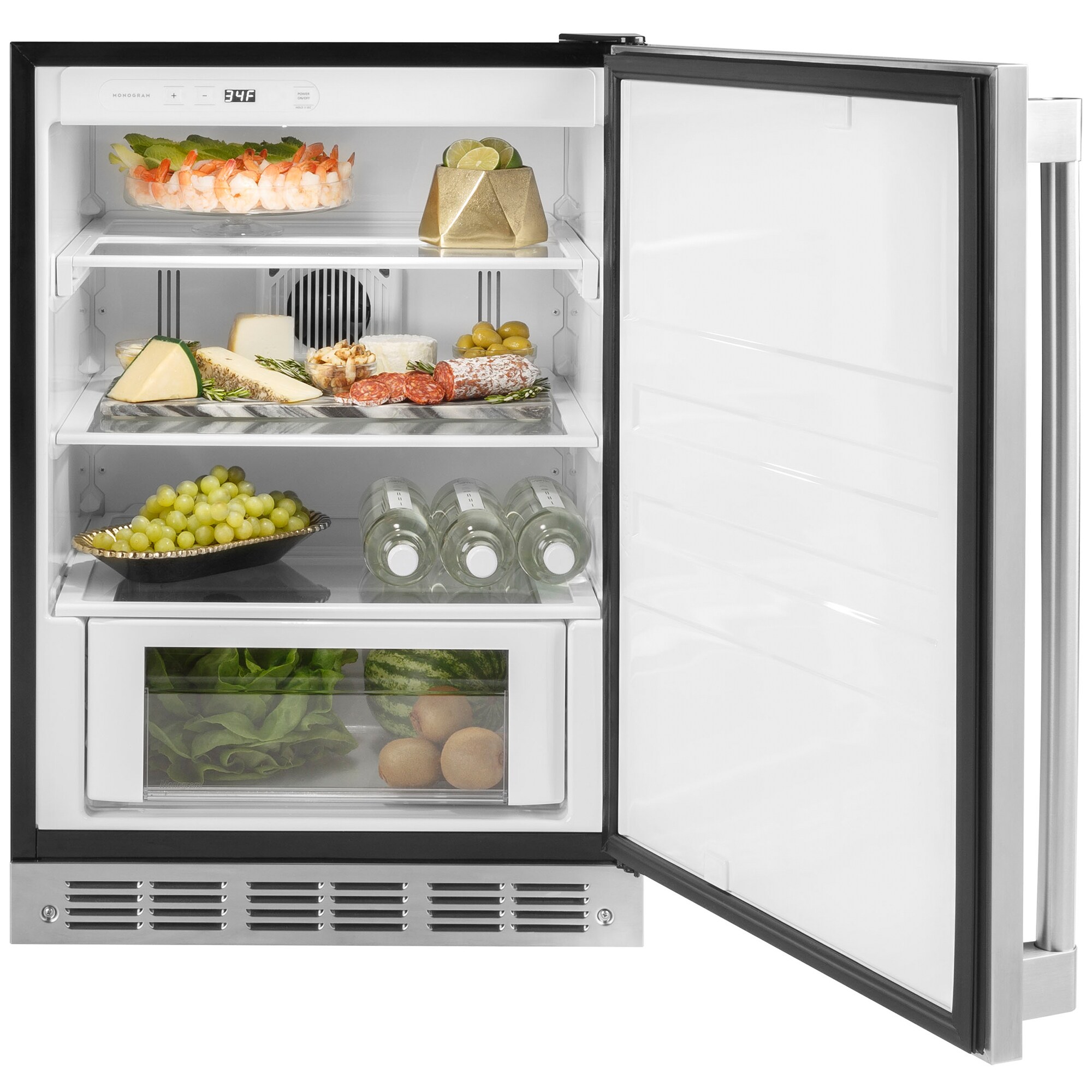 Monogram 24 in. 5.4 cu. ft. Undercounter Refrigerator - Stainless Steel, , hires