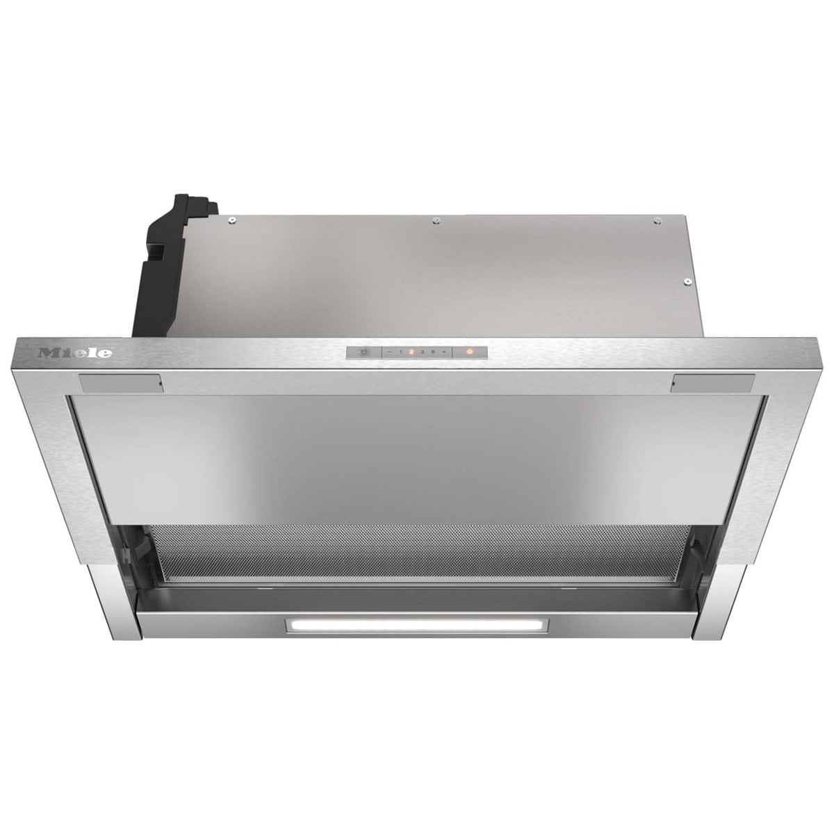 Miele 24 in. Convertible Slide-Out Style Range Hood with 625 CFM, 3 Fan Speeds & 1 LED Light - Stainless Steel, , hires