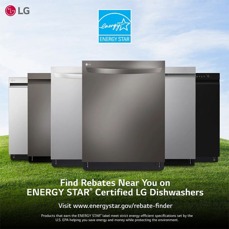 LG 24 in. Front Control Dishwasher with 50 dBa Sound Level, Dynamic Dry & Pocket - Stainless Steel, , hires
