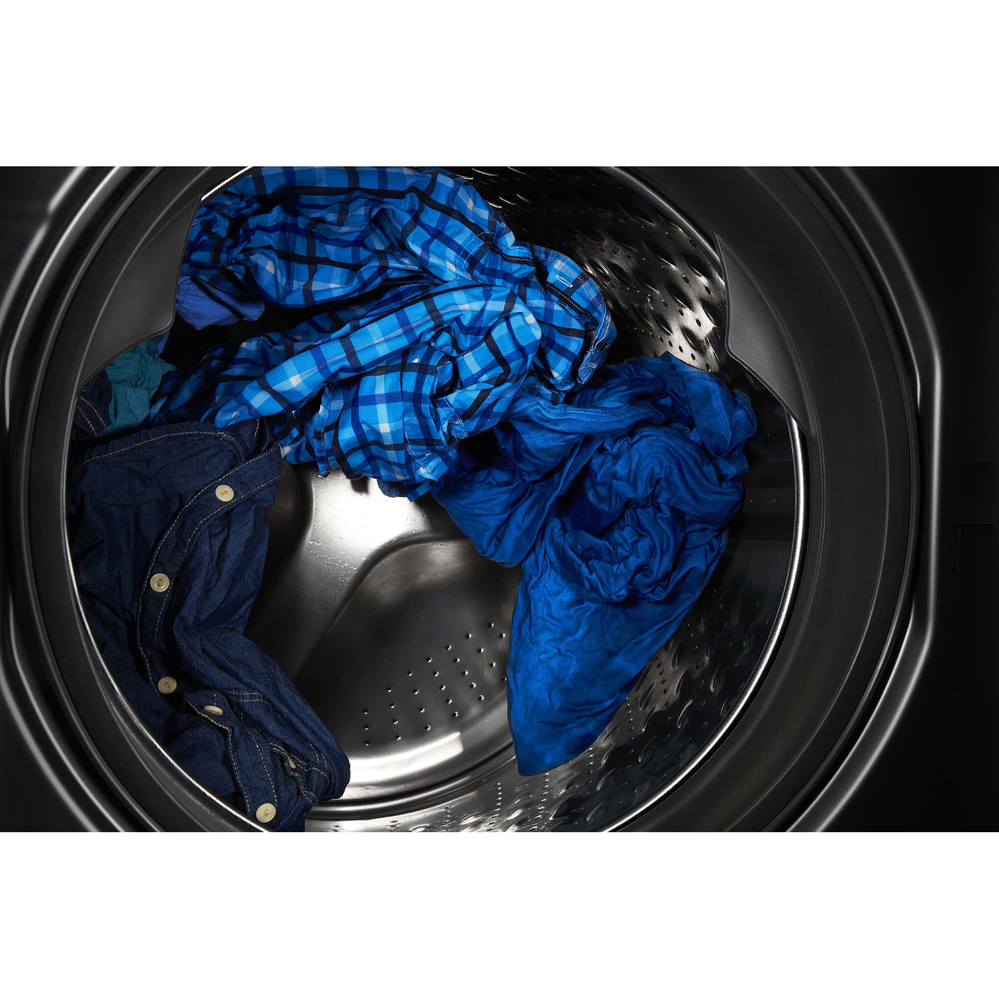 Maytag 27 in. 5.0 cu. ft. Smart Stackable Front Load Washer with Extra Power, 24-Hr Fresh Hold Option, Sanitize & Steam Wash Cycle - Metallic Slate, Metallic Slate, hires