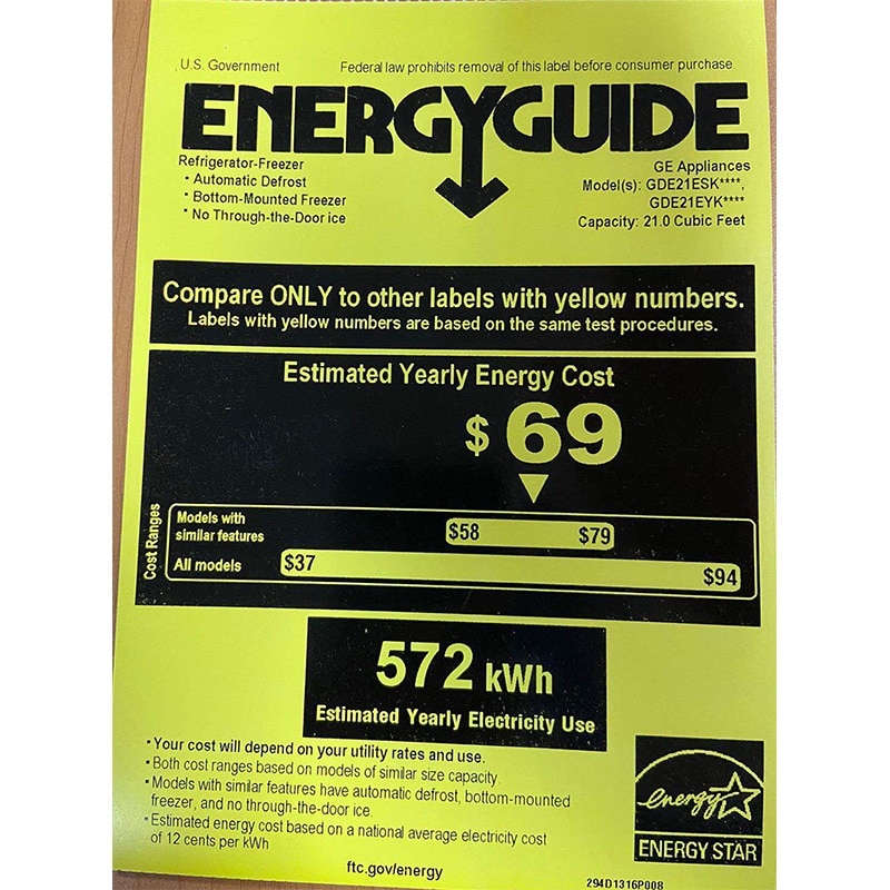 GE 30 in. 21.0 cu. ft. Bottom Freezer Refrigerator with Ice Maker - Fingerprint Resistant Stainless, , hires