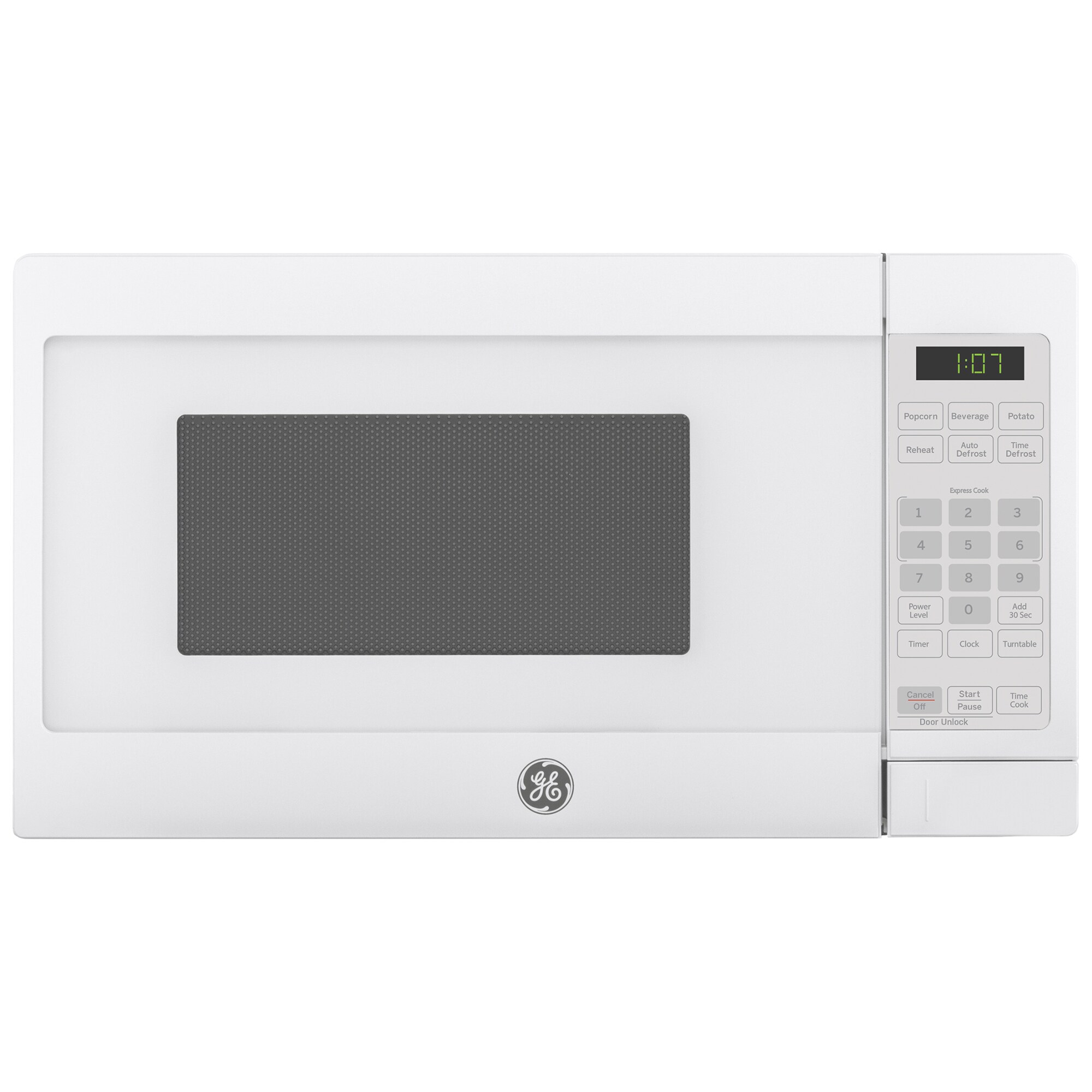 GE 17 in. 0.7 cu. ft. 700W Countertop Microwave - White, White, hires