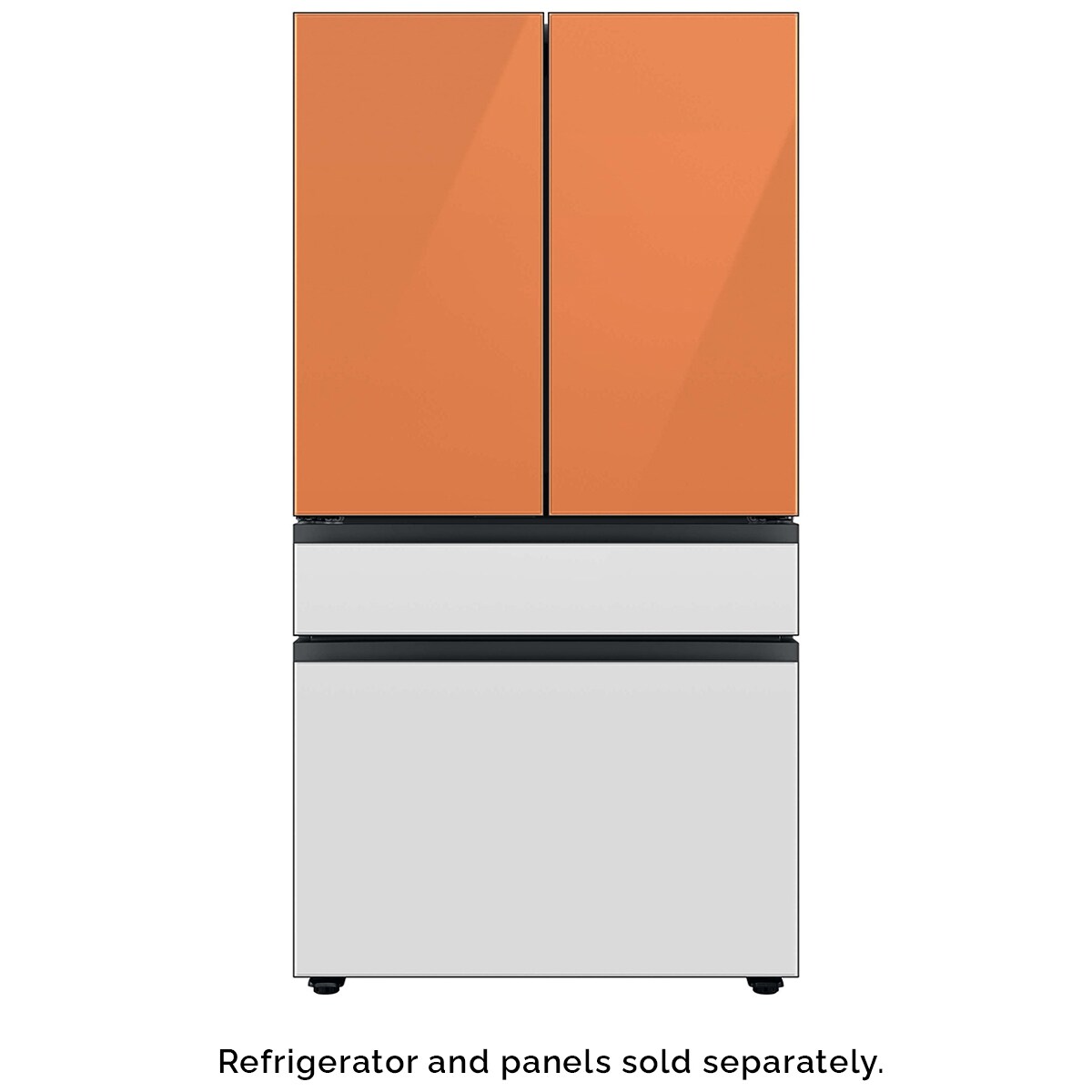 Samsung Bespoke 4-Door French Door Bottom Panel for Refrigerators - White Glass, , hires
