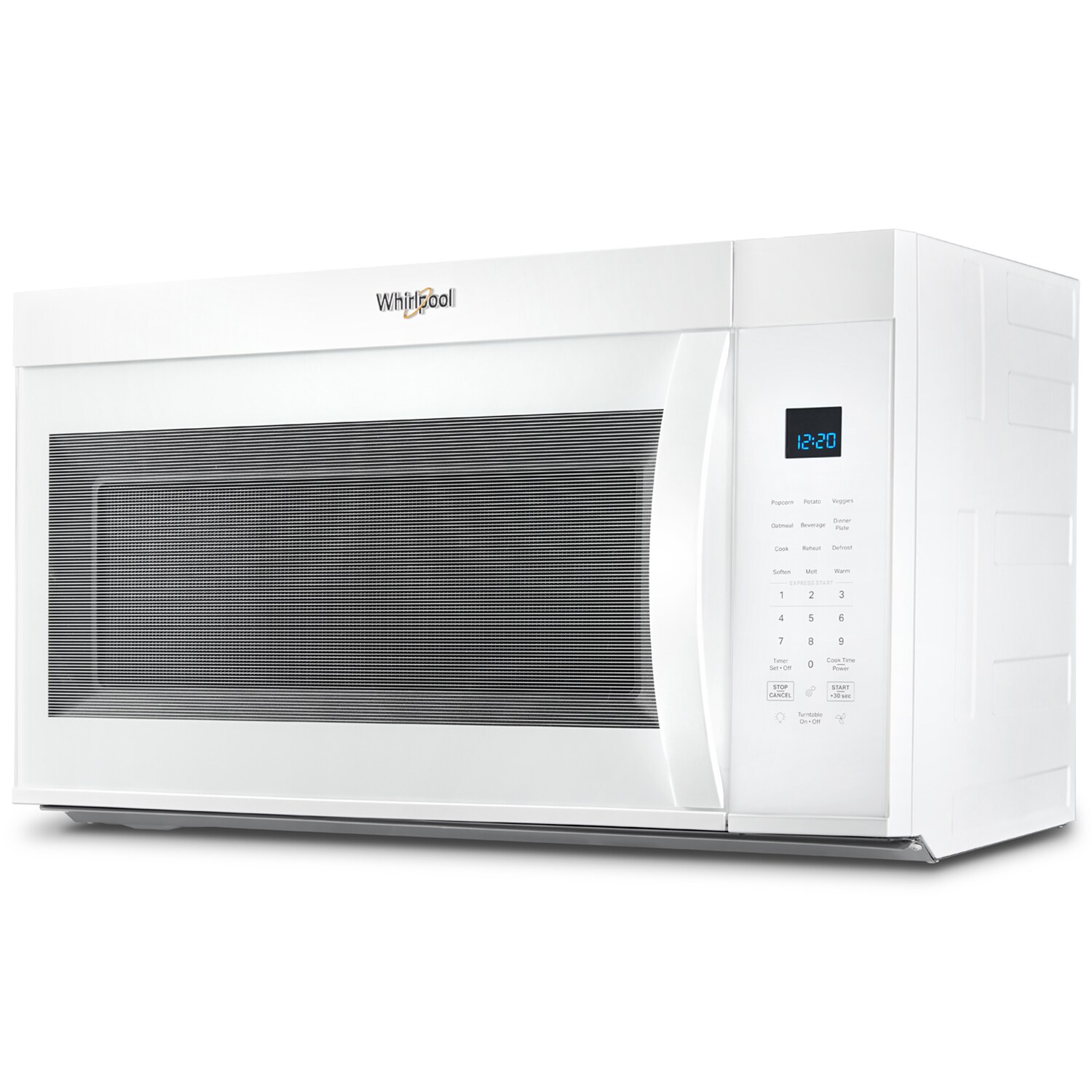 Whirlpool 30 in. 1.9 cu. ft. 1000W Over-the-Range Microwave with 300 CFM & Sensor Cooking - White, White, hires