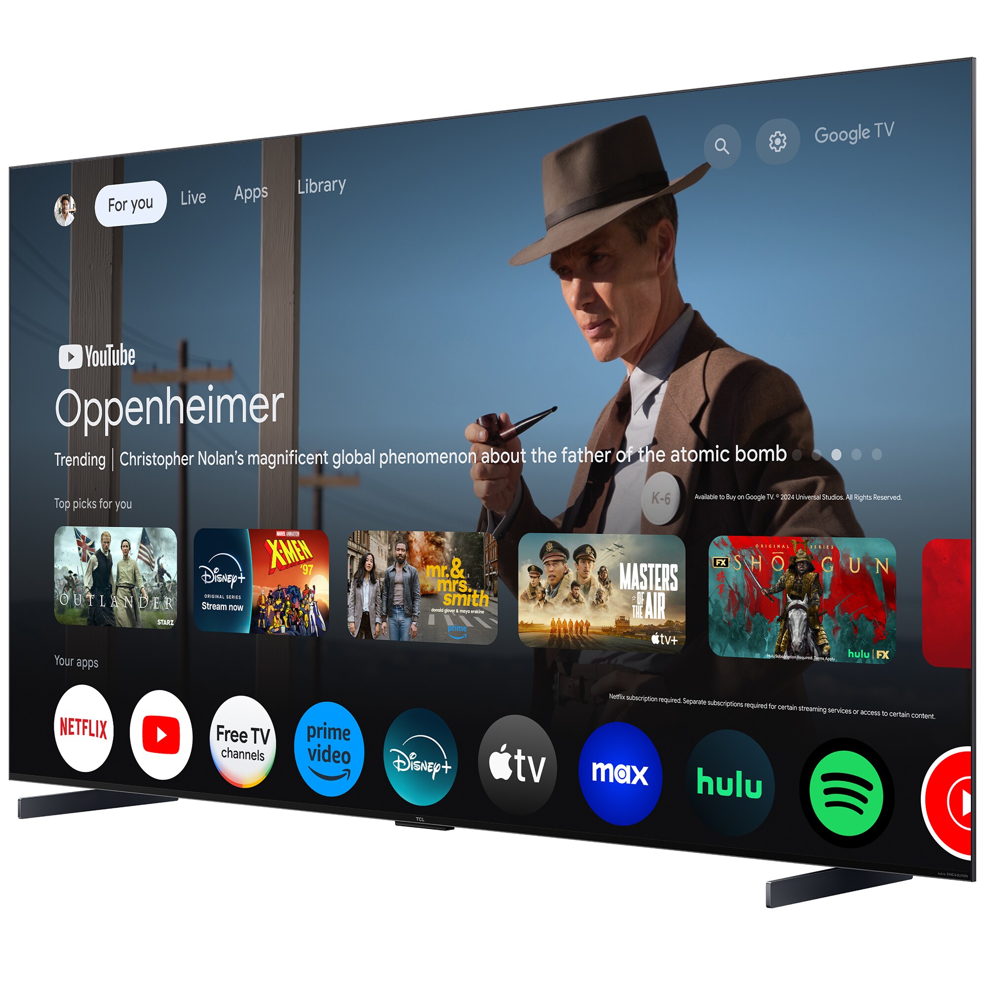 TCL - 98" Class QM7K QLED Mini-LED 4K UHD Smart Google TV, , hires