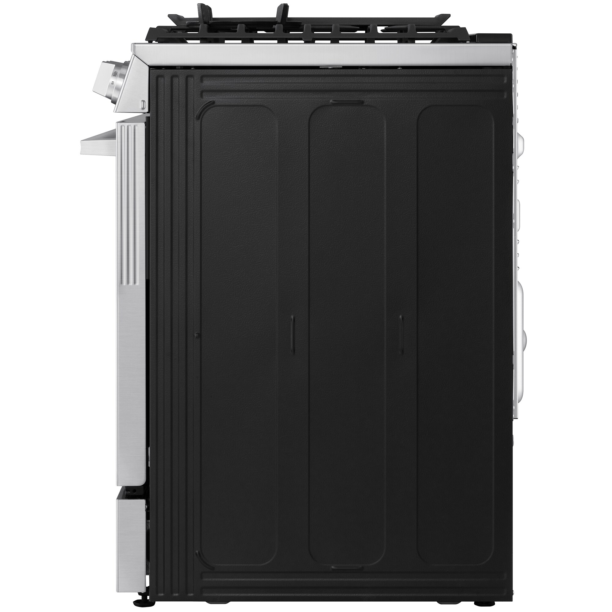 LG 30 in. 6.3 cu. ft. Smart Air-Fry True European Convection Slide-In Gas Range with 5 Sealed Burners & Griddle - PrintProof Stainless Steel, , hires