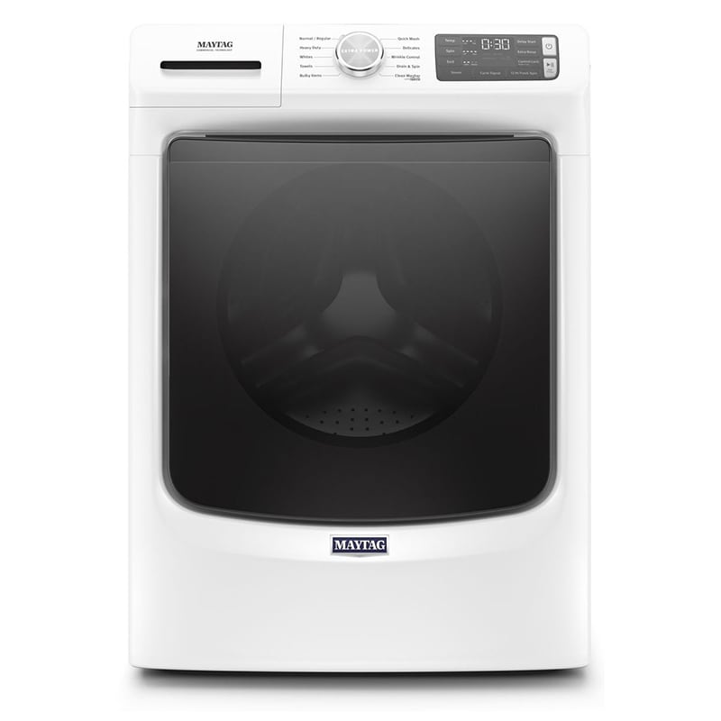 Maytag 27 in. 4.5 cu. ft. Stackable Front Load Washer with Extra Power and 12-Hr Fresh Spin Option - White, White, hires