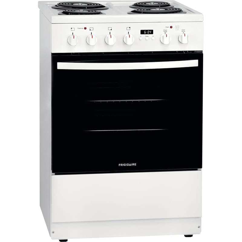 Frigidaire 24 in. 1.9 cu. ft. Electric Range with Coil Burners - White, White, hires