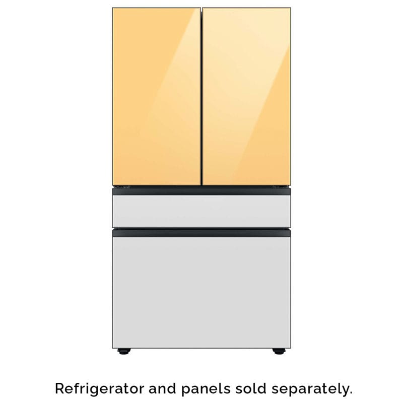 Samsung Bespoke 4-Door French Door Bottom Panel for Refrigerators - White Glass, , hires