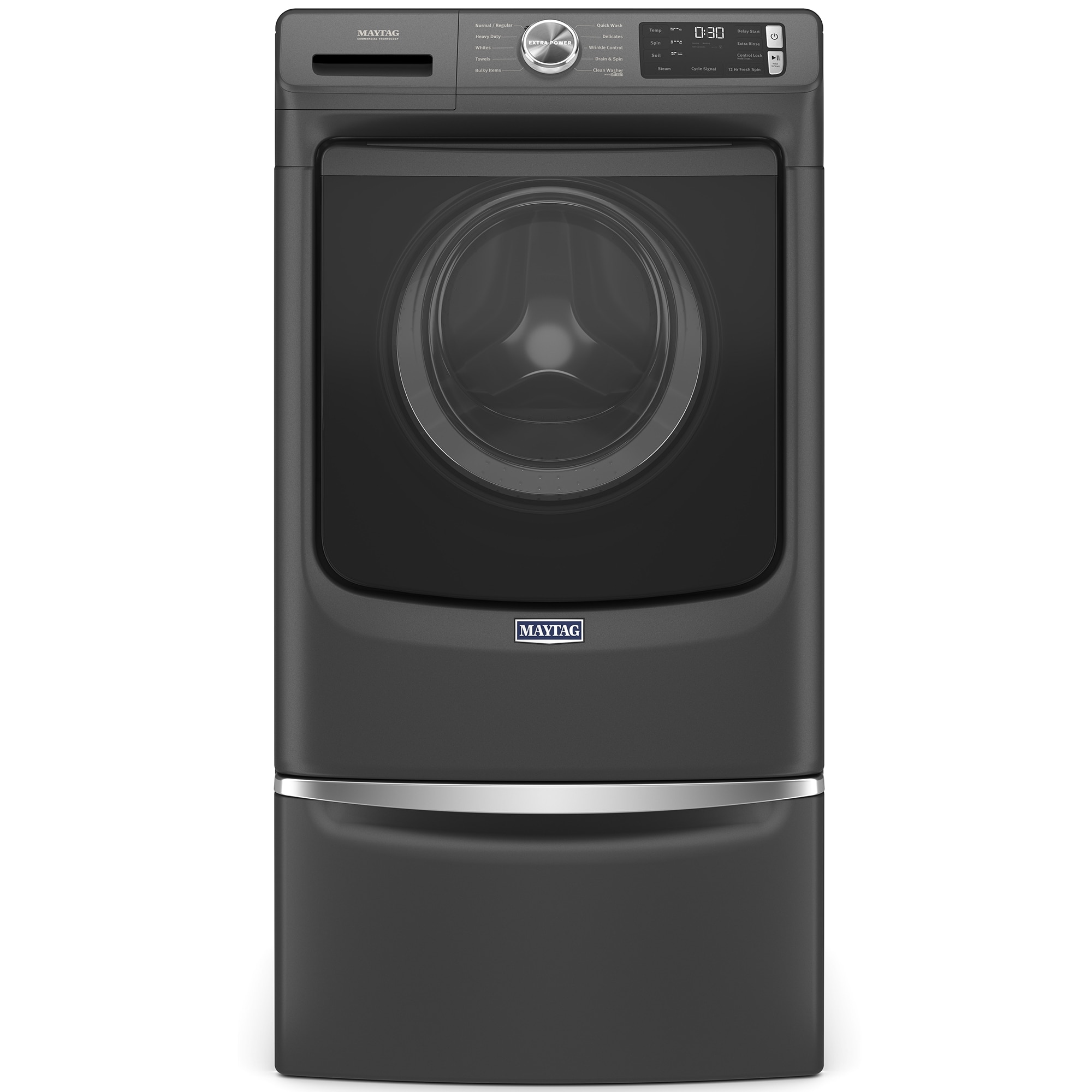 Maytag 27 in. Pedestal for Front Load Washer & Dryer - Volcano Black, , hires