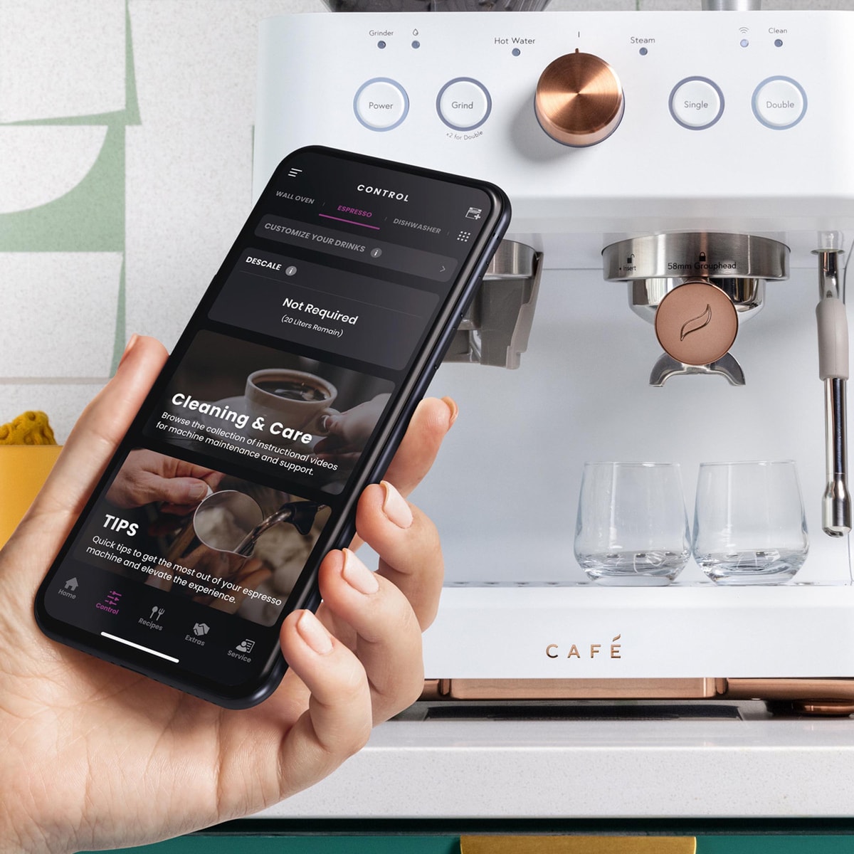 Cafe Bellissimo Semi-Automatic Espresso Machine + Frother - Matte White, , hires