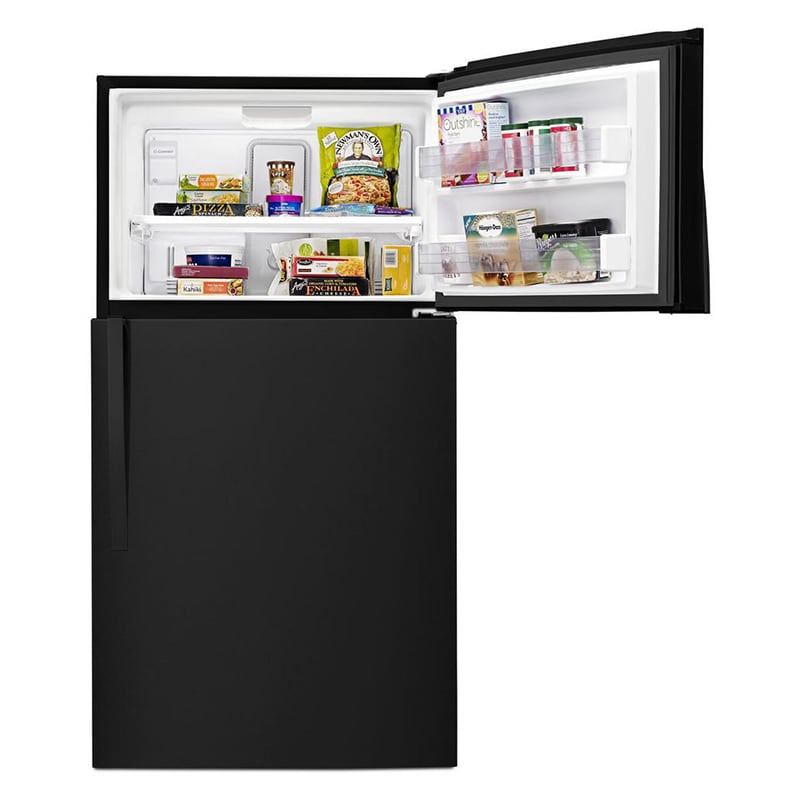 Whirlpool 33 in. 21.3 cu. ft. Top Freezer Refrigerator - Black, Black, hires