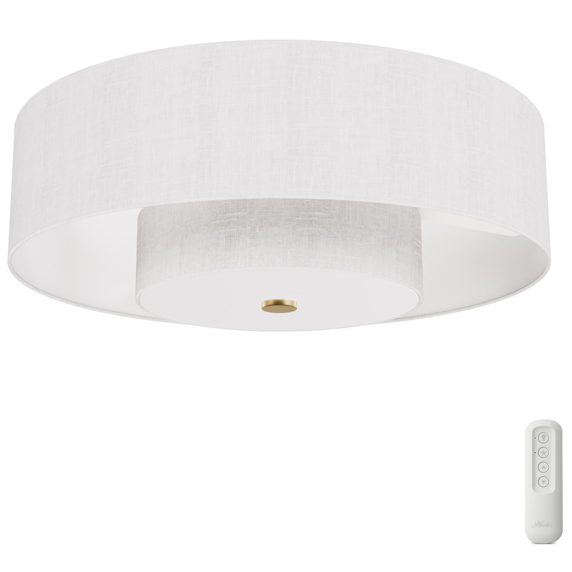 Hunter Jasmine Roth Brookside 30" Fandelier with LED Light and Remote - Fresh White, Fresh White, hires