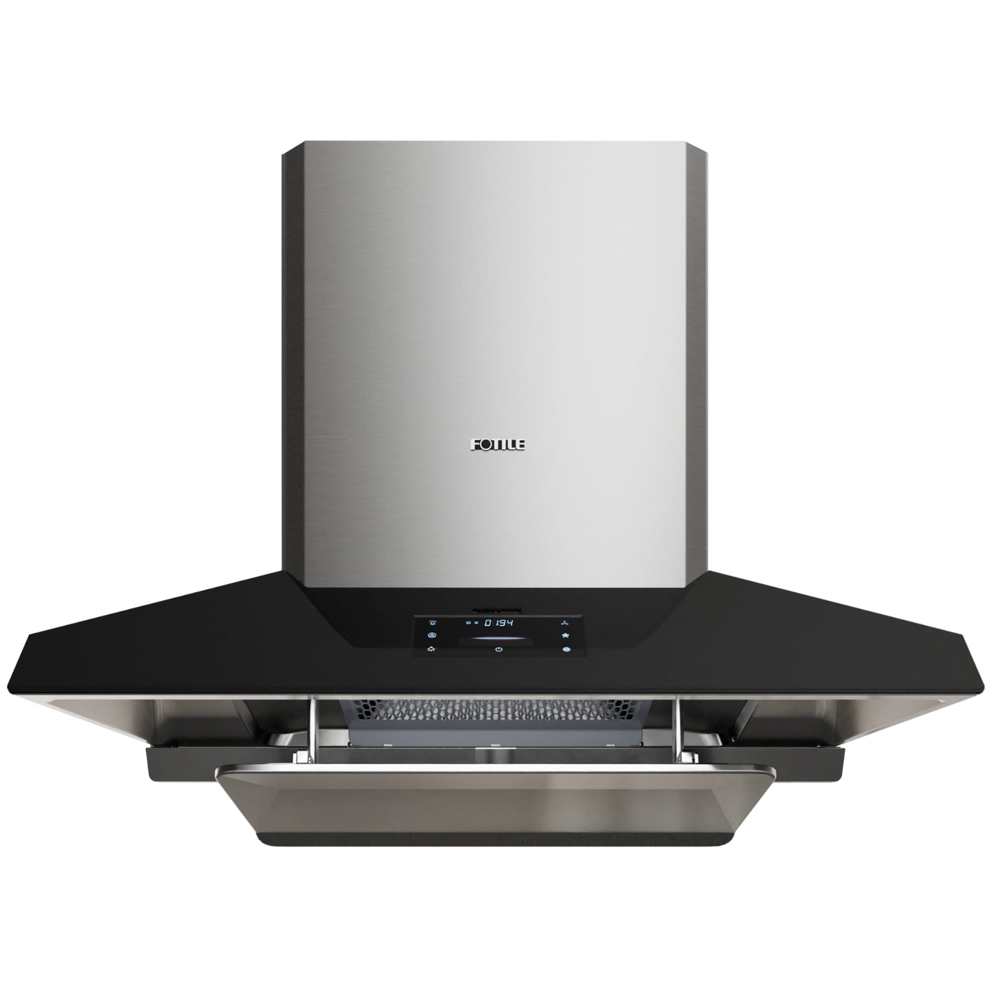 Fotile Perimeter Series 36 in. Chimney Style Range Hood with 2 Speed Settings, 1300 CFM & 1 LED Light - Black, , hires