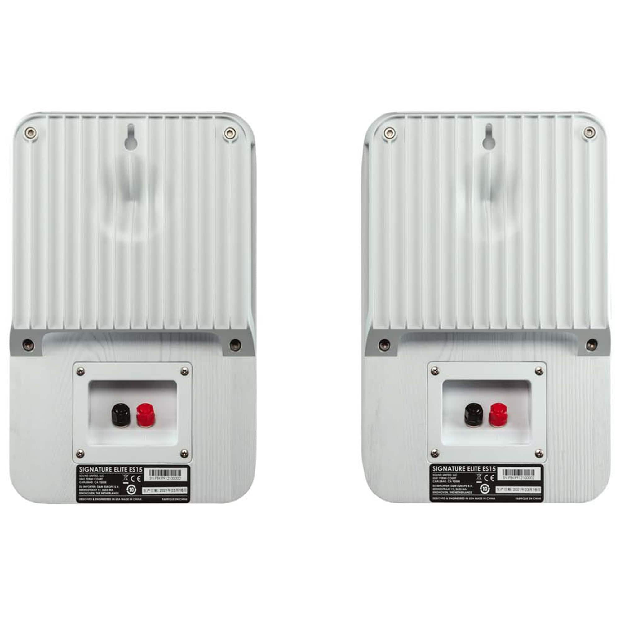 Polk Signature Elite ES15 High-Quality Compact Bookshelf Speakers (Pair) - White, White, hires