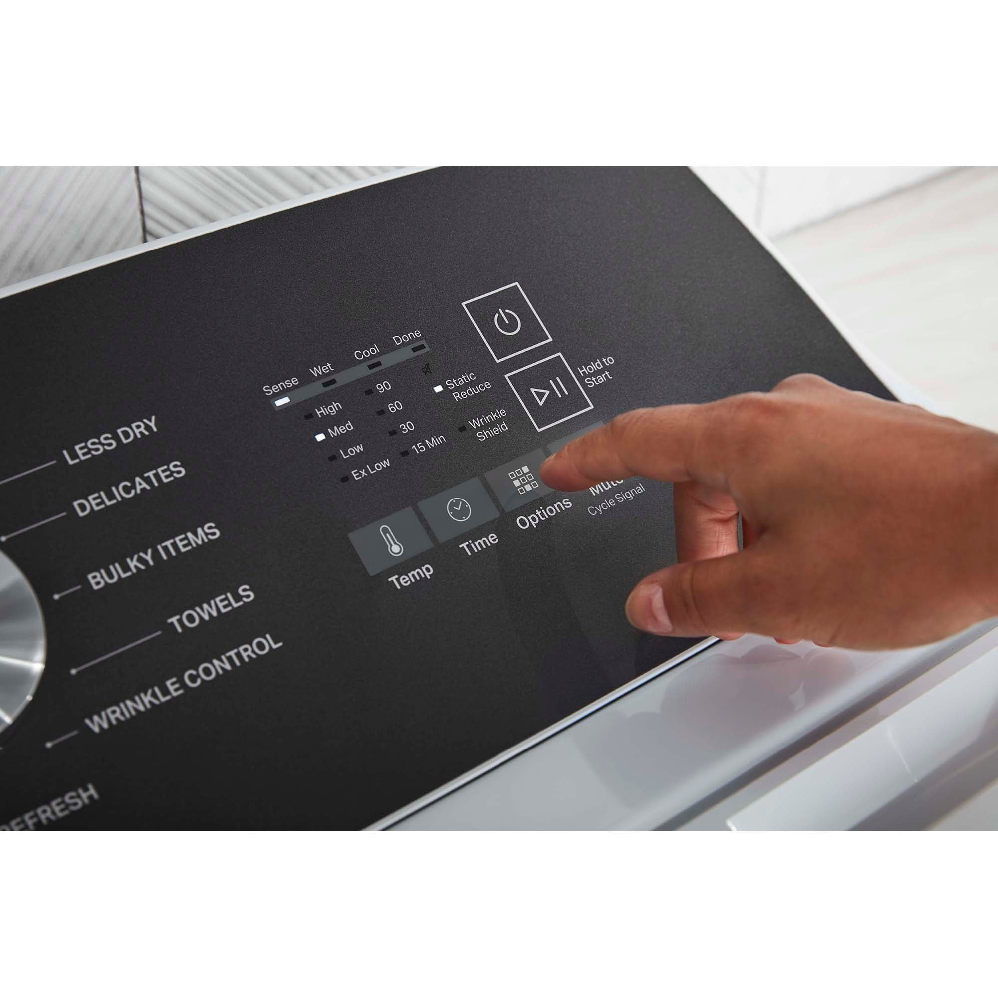 Whirlpool 29 in. 7.0 cu. ft. Gas Dryer with Moisture Sensing Dryer & Steam Cycle - White, , hires