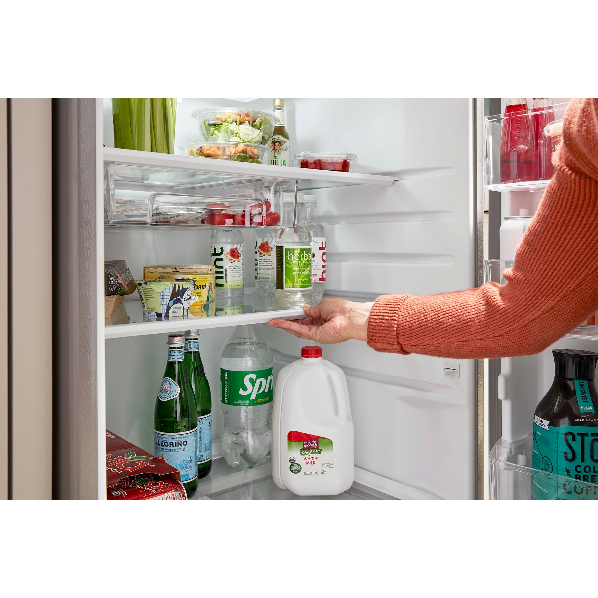 Whirlpool 28 in. 16.3 cu. ft. Top Freezer Refrigerator - Stainless Steel Finish, , hires