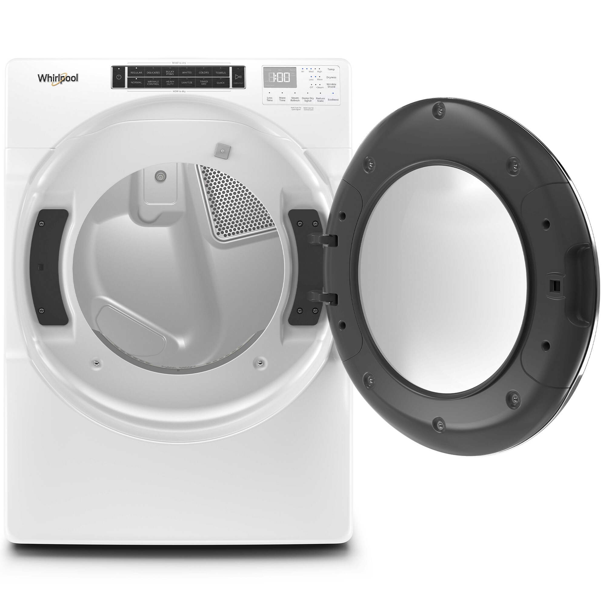 Whirlpool 27 in. 7.4 cu. ft. Stackable Gas Dryer with Sensor Dry, Sanitize & Steam Cycle White