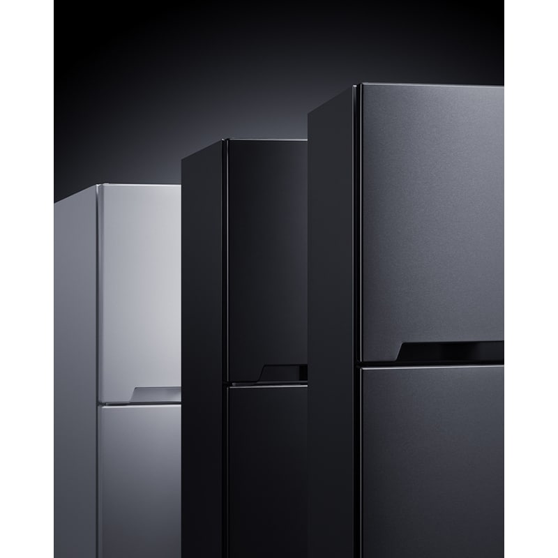 Summit 28 in. 14.3 cu. ft. Counter Depth Top Freezer Refrigerator - Black, Black, hires