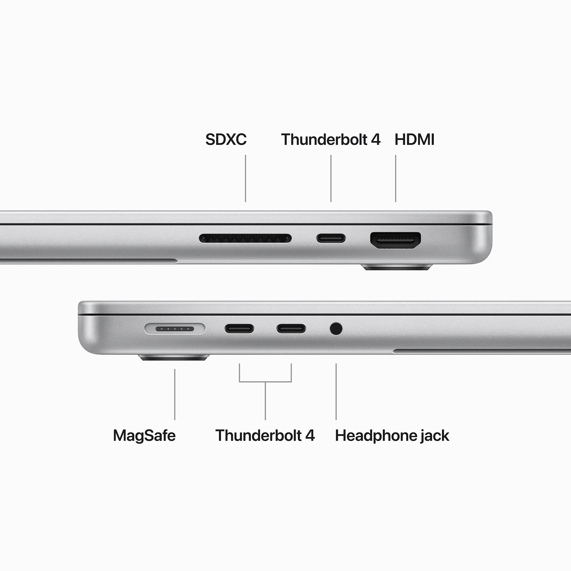 Apple MacBook Pro (2023) 14 in. Notebook with Apple Intelligence, Apple M3 Pro 12-Core CPU, 18-Core GPU, 18 GB RAM, 1 TB SSD, up to 18 Hrs. of Battery Life & Mac OS - Silver, , hires