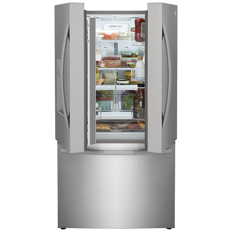 Frigidaire 36 in. 22.6 cu. ft. Counter Depth French Door Refrigerator with Ice & Water Dispenser - Stainless Steel, , hires