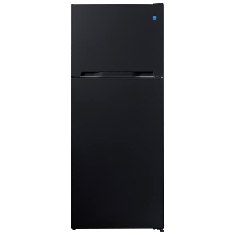 Summit 28 in. 14.3 cu. ft. Counter Depth Top Freezer Refrigerator - Black, Black, hires