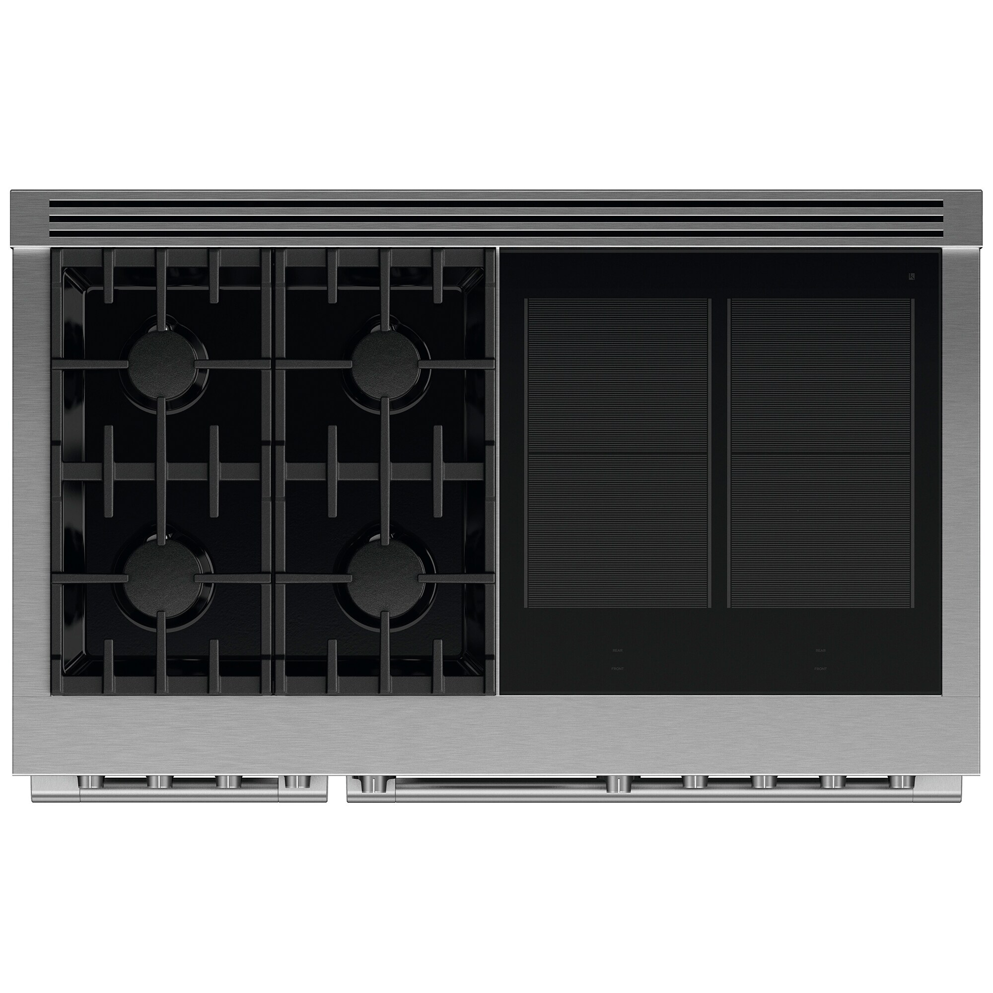 Fisher & Paykel Series 11 Professional 48 in. 6.9 cu. ft. Smart Air Fry True European Convection Double Oven Dual Fuel Range with 8 Sealed Burners - Stainless Steel, , hires