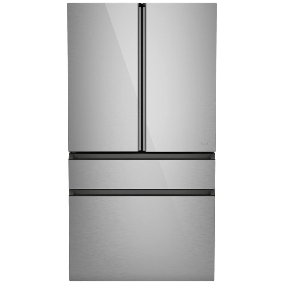 Cafe 36 in. 28.7 cu. ft. Smart 4-Door French Door Refrigerator with Internal Water Dispenser - Platinum Glass, Platinum Glass, hires
