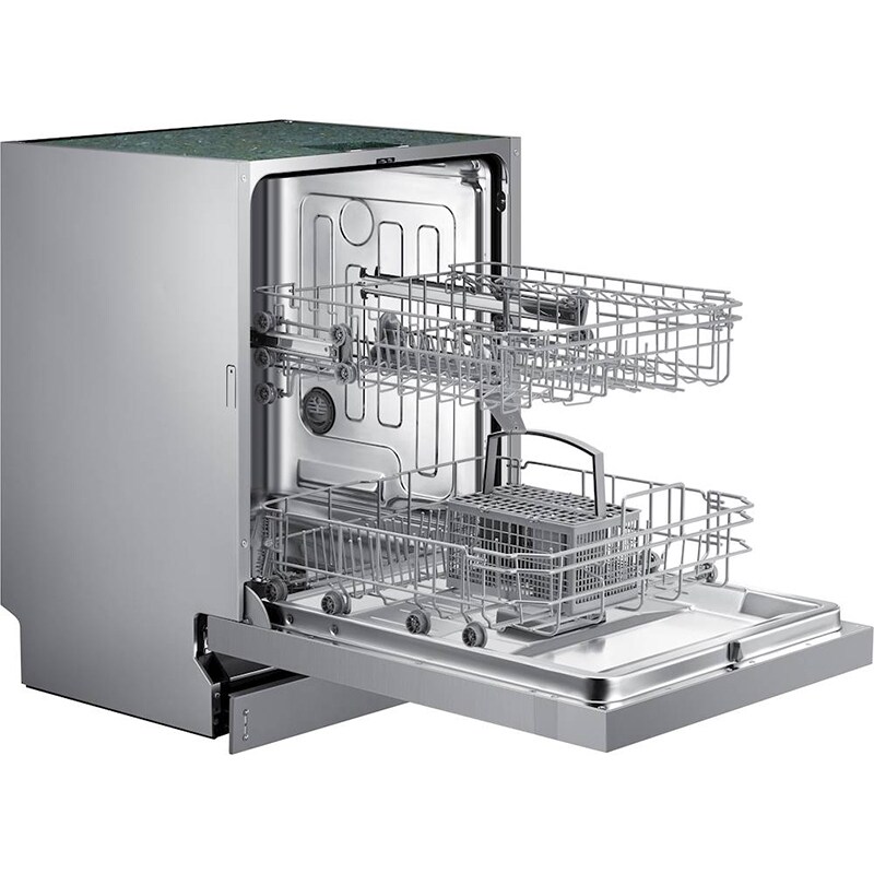 Samsung 24 in. Front Control Dishwasher with 52 dBa Sound Level & Pocket - Stainless Steel, , hires