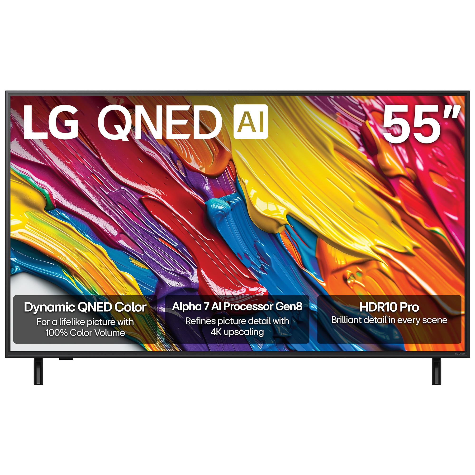 LG - 55" Class QNED82A Series QNED 4K UHD Smart webOS TV, , hires