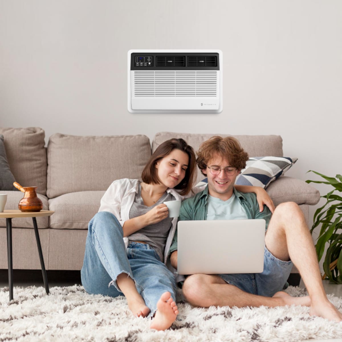 Friedrich Uni-Fit Series 10,000 BTU 230V Smart Through-the-Wall Air Conditioner with 3 Fan Speeds, Remote Control - White, , hires