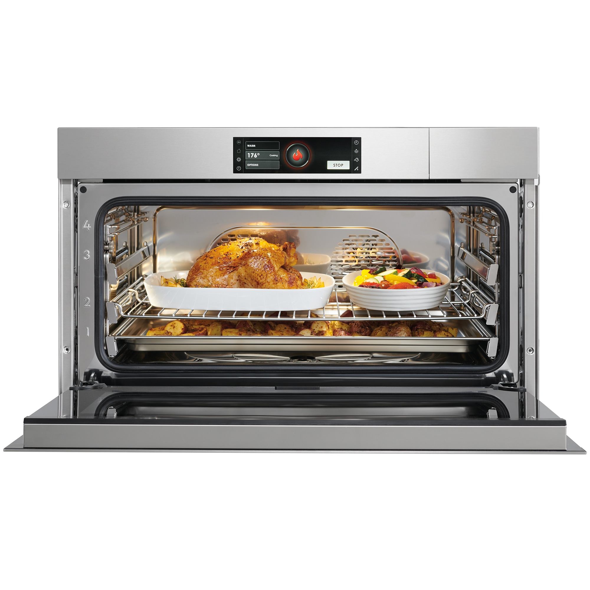 Wolf M Series 30 in. 2.4 cu. ft. Steam Electric Single Wall Oven with Dual Convection - Stainless Steel, , hires