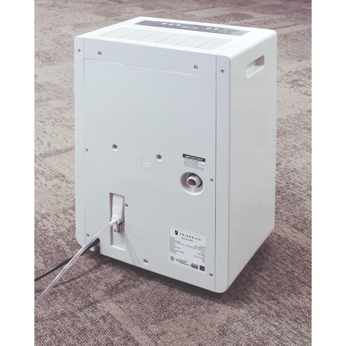 Friedrich 50 Pint 2-Speed Dehumidifier with Built-In Drain Pump, , hires