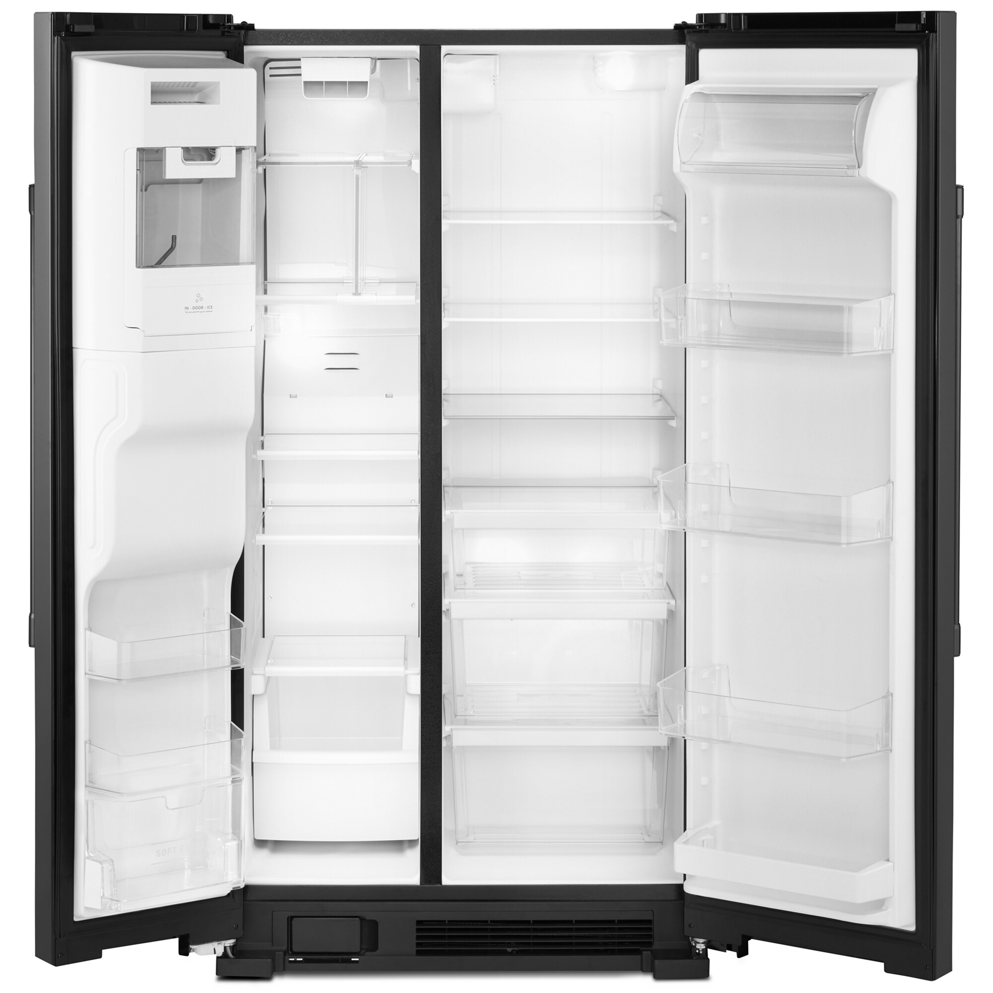 Maytag 36 in. 24.5 cu. ft. Side by Side Refrigerator with Ice & Water Dispenser - Black, Black, hires
