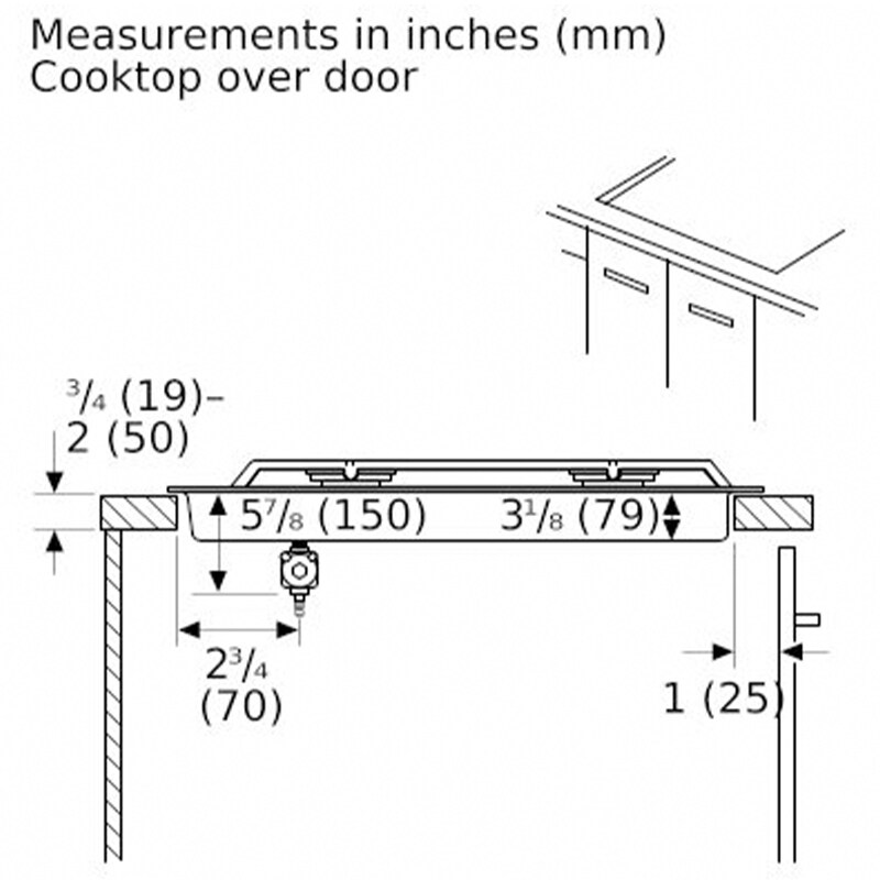 Bosch Benchmark 36 in. 5-Burner Natural Gas Cooktop with Simmer Burner & Power Burner - Stainless Steel, , hires