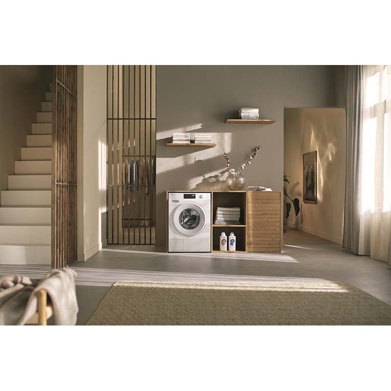 Miele 24 in. 2.26 cu. ft. Smart Stackable Front Load Washer with CapDosing, Sanitize & Steam Wash Cycle - Lotus White, , hires