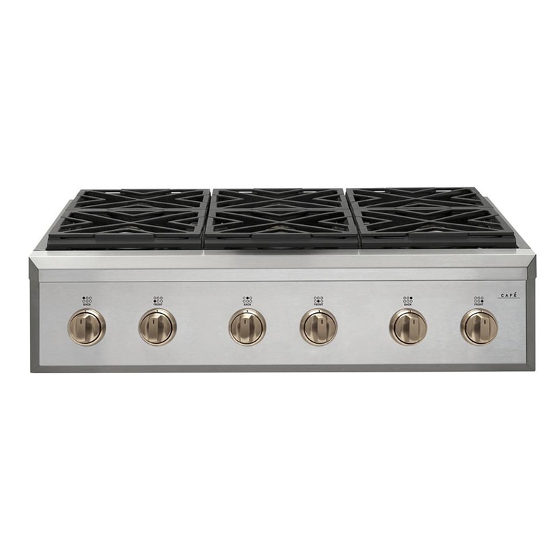 Cafe Range Knob and Handle Set - Brushed Bronze, , hires