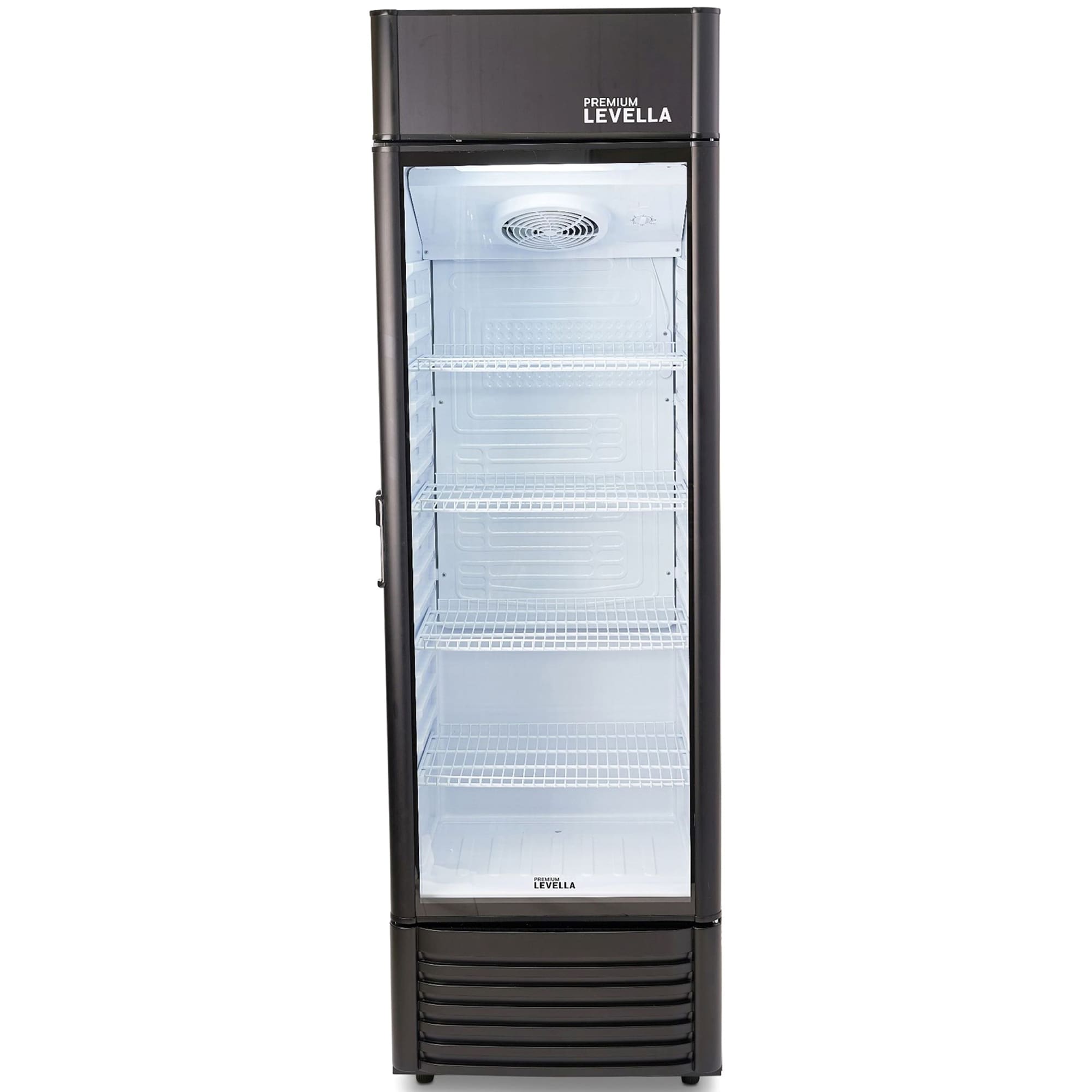 Premium Levella 23 in. 9.0 cu. ft. Beverage Center with Adjustable Shelves & Customizable Lightbox - Black, , hires