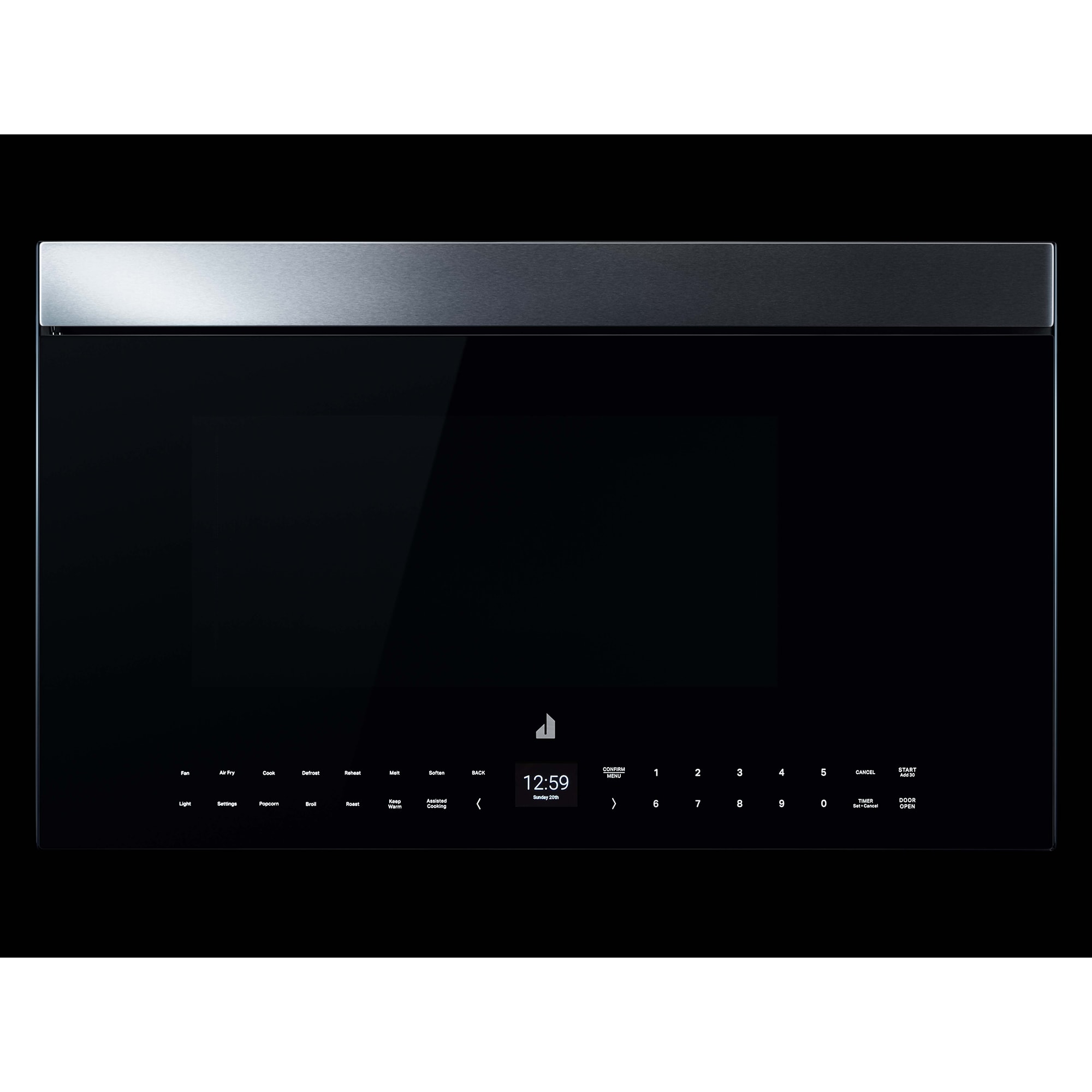 JennAir 30 in. 1.1 cu. ft. 1000W Smart Over-the-Range Microwave with 400 CFM, Convection & Sensor Cooking - Floating Glass Black, , hires