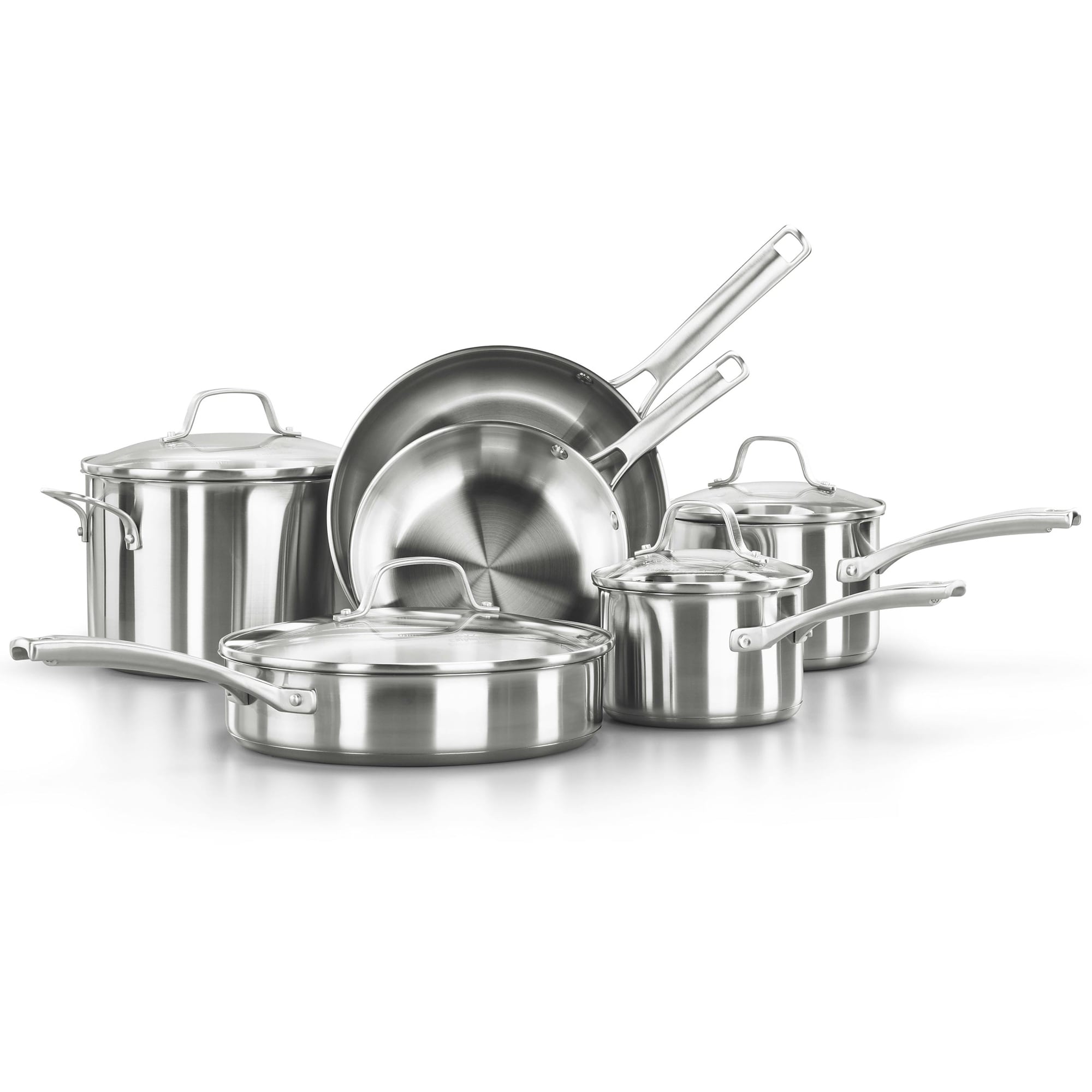Calphalon Classic Stainless Steel 10-Piece Cookware Set - Stainless Steel, , hires