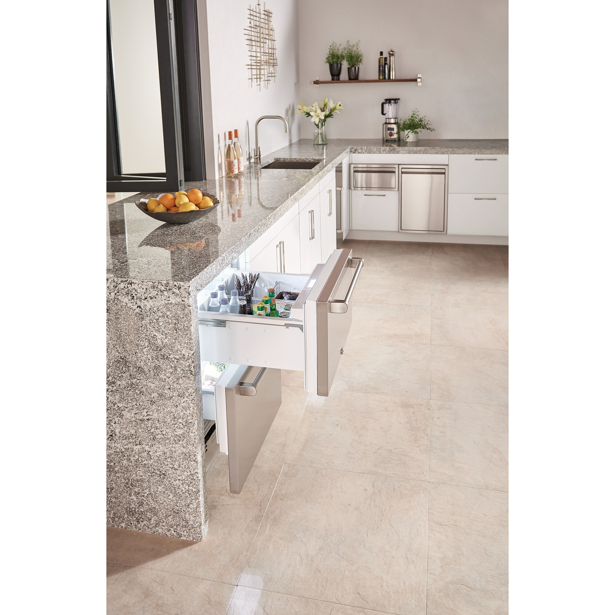 Sub-Zero Designer Series 24 in. Built-In 4.0 cu. ft. Smart Outdoor Double Refrigerator Drawers - Custom Panel Ready, , hires