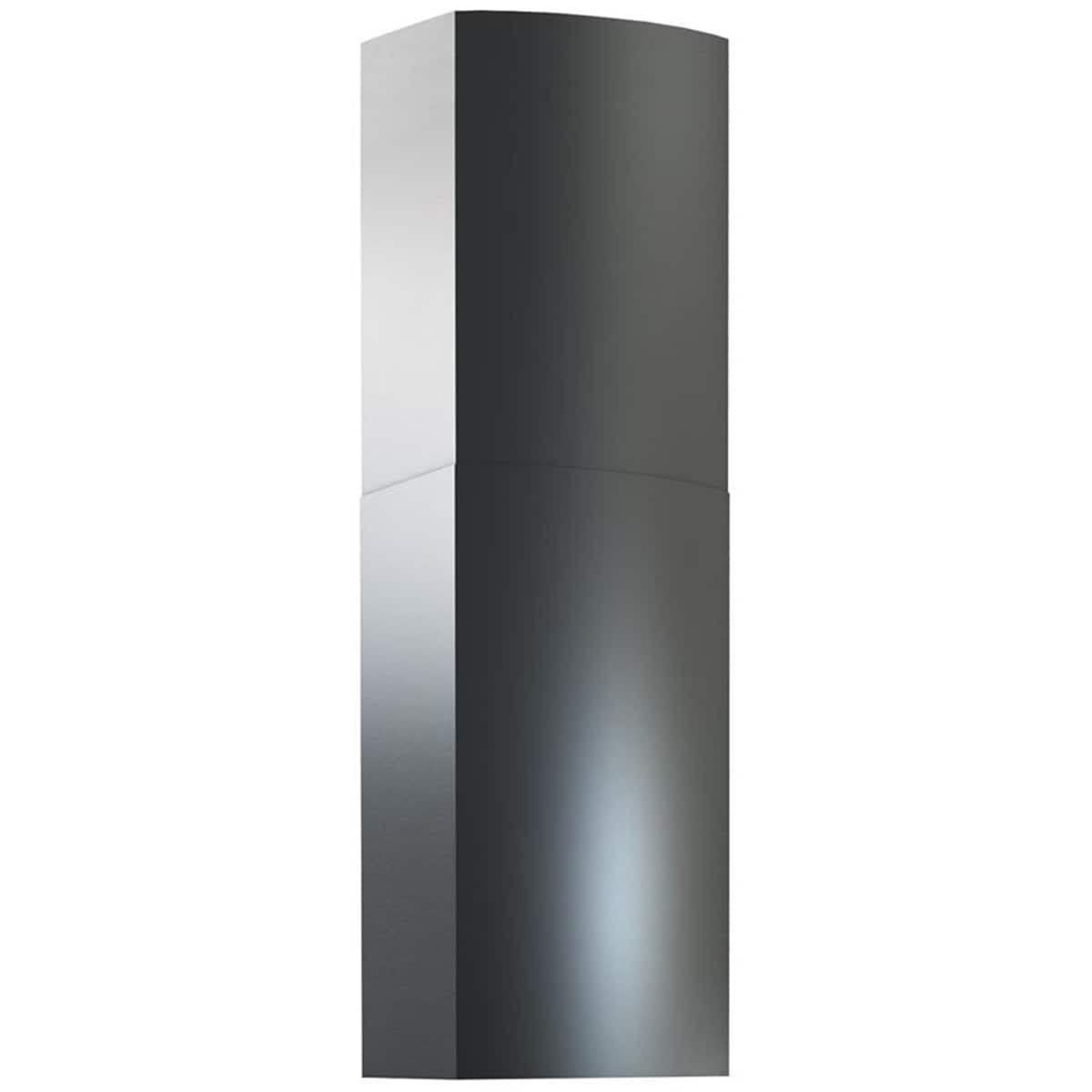 Zephyr Duct Cover Extension for Range Hoods - Black Stainless Steel, , hires