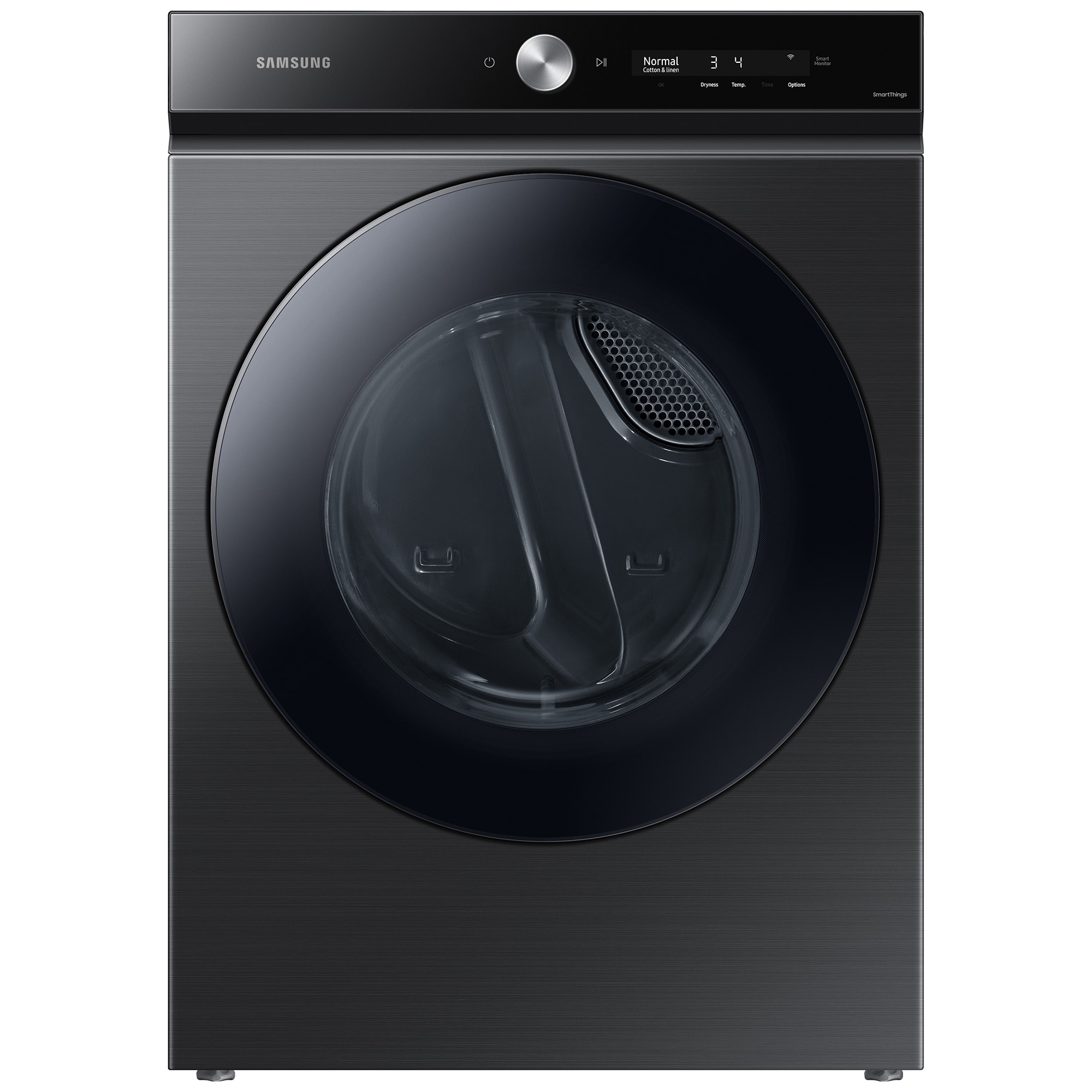 Samsung Bespoke 27 in. 7.6 cu ft. Smart Stackable Gas Dryer with Super Speed Dry, AI Smart Dial, Sensor Dry, Sanitize & Steam Cycle - Brushed Black, Brushed Black, hires