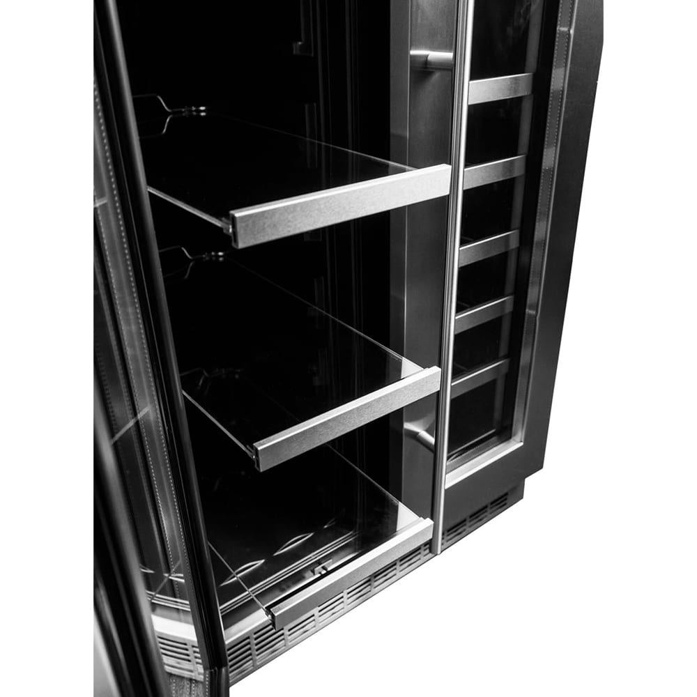 Danby Appliances 24 in. Built-In 4.5 cu. ft. Compact Beverage Center with Adjustable Shelves & Digital Control - Stainless Steel, , hires