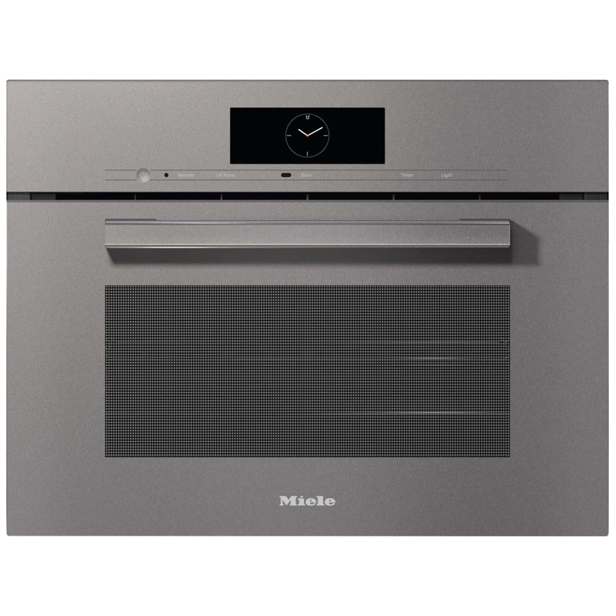 Miele PureLine Series 24 in. 1.7 cu. ft. Smart Steam Electric Single Wall Oven with True European Convection - Graphite Gray, , hires