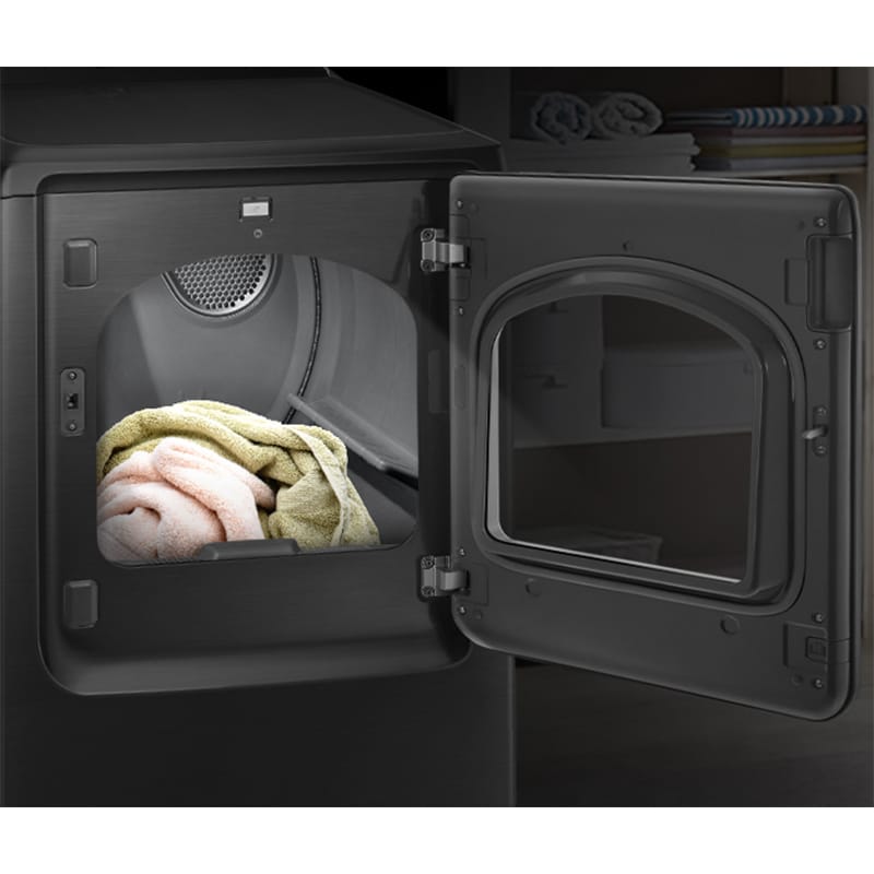 Samsung 27 in. 7.4 cu. ft. Smart Electric Dryer with Sensor Dry, Sanitize & Steam Cycle - Brushed Black, Brushed Black, hires