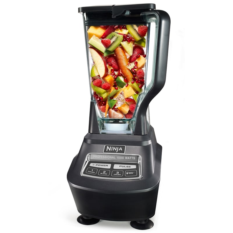 Ninja Mega Kitchen System 72 Oz. 3-Speed Blender with Single Serve Cups & Food Processor Bowl - Black, , hires