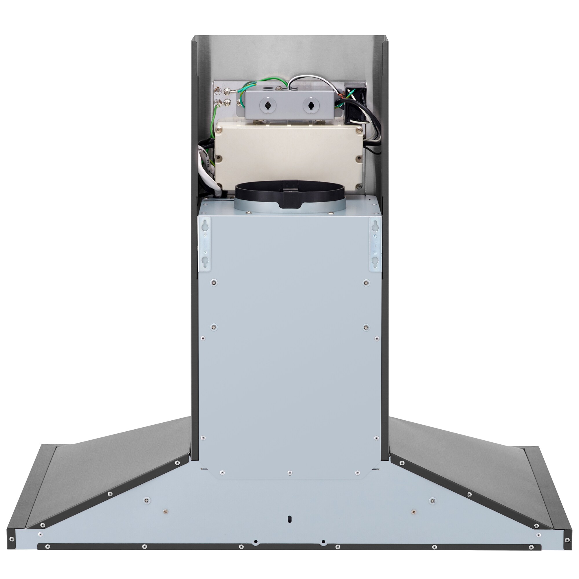 Signature Kitchen Suite 36 in. Smart Ducted Chimney Style Range Hood with 600 CFM, 5 Fan Speeds & 1 LED Light - Stainless Steel, , hires