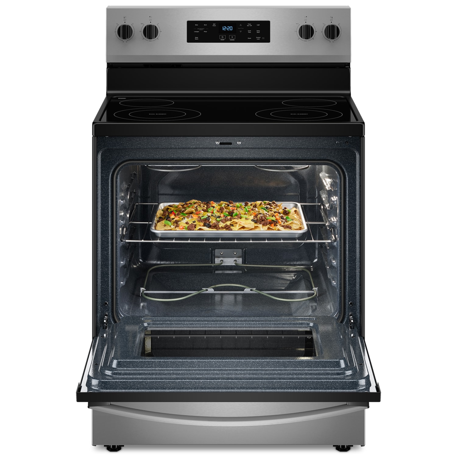 Whirlpool 30 in. 5.3 cu. ft. Electric Range with Radiant Burners - Stainless Steel, Stainless Steel, hires