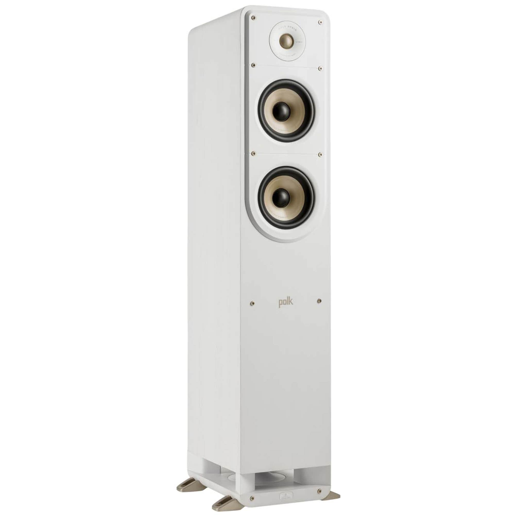 Polk Signature Elite ES50 High-Quality Compact Floor-Standing Tower Speaker - White, White, hires